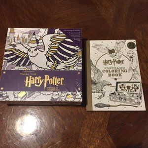 postcard and coloring book set